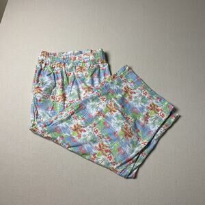 Coral Bay Womens Plus 3X Cooling Flamingo Print Lightweight Sleepwear Pants